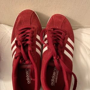 Red Adidas Neo Sneakers size 6.5
